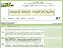 Tablet Screenshot of formacion.lydia.es